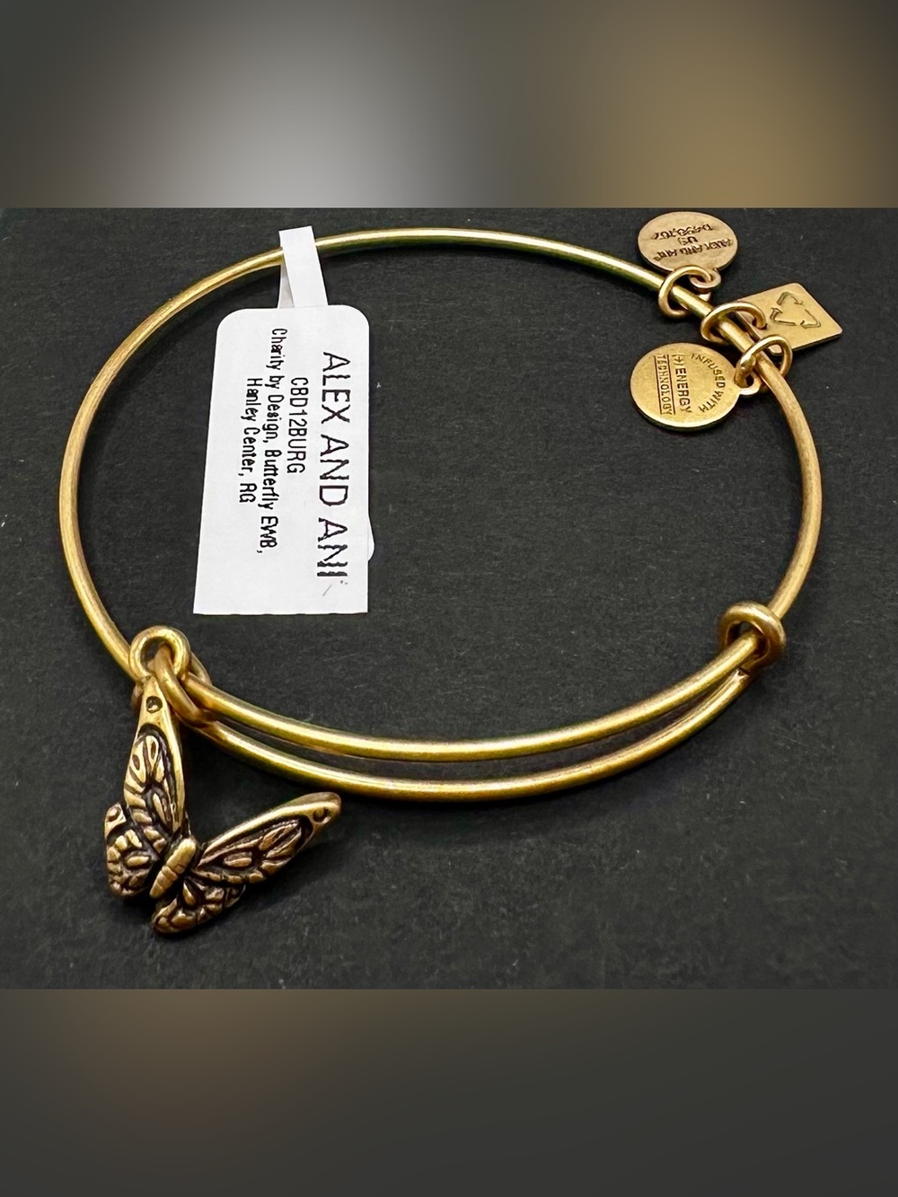 New Alex and Ani Butterfly Bangle Bracelet